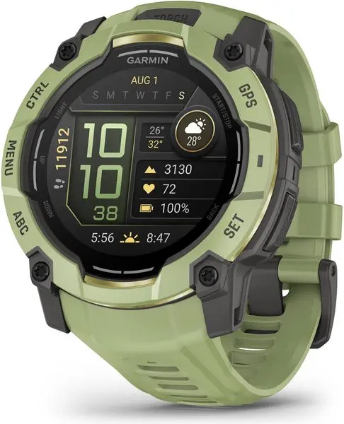 Garmin Instinct® 3 – 50 mm, AMOLED Fern Green s řemínkem Fern Green 010-03020-02
