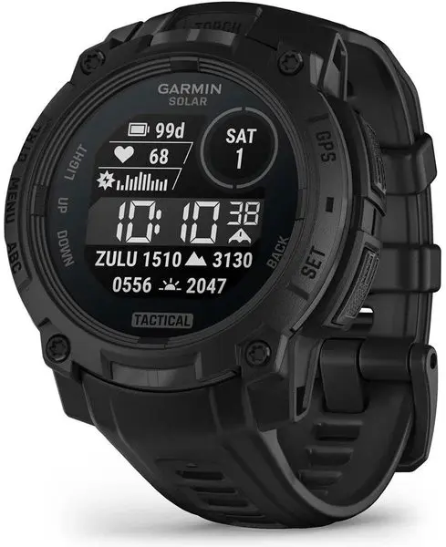 Garmin Instinct® 3 – 45 mm, Solar, Tactical Edition Black s řemínkem Black 010-02934-50