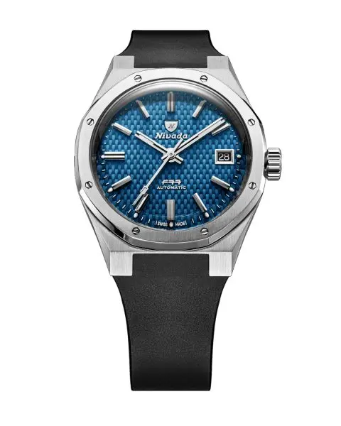 Nivada Grenchen F77 SST Blue MK2 Date - 38 mm -