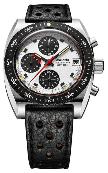 Nivada Grenchen Autochron Panda Mecaquartz -