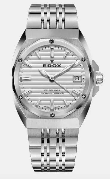 EDOX Delfin The Original 1973 Date - Ladies 50504-3M-AIN