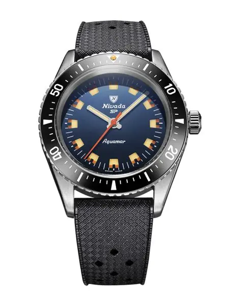 Nivada Grenchen Aquamar Blue - Rubber Tropic