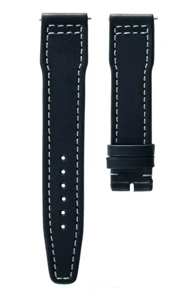 Kožený řemínek Biatec Marine | Modrý - 20 mm - Bez spony