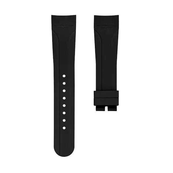 Řemínek Vulcain Rubber černý -
