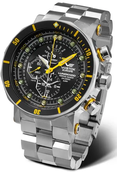 Vostok Europe Lunochod-2 Multifuncional Line YM86-620A505 - ocelový náramek