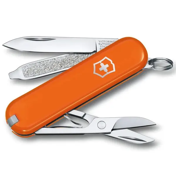 VICTORINOX - Malý kapesní nůž Classic SD Colors, 7 funkcí, oranžová 0.6223.83G