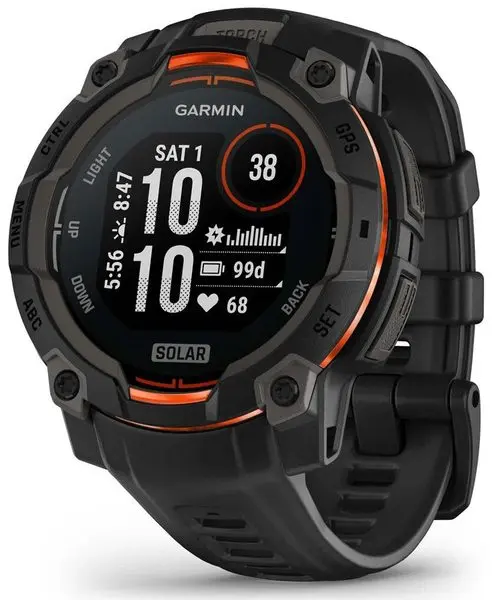 Garmin Instinct 3 Solar 45mm černá