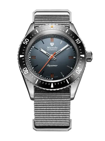 Nivada Grenchen Aquamar Grey - Grey Nato Strap