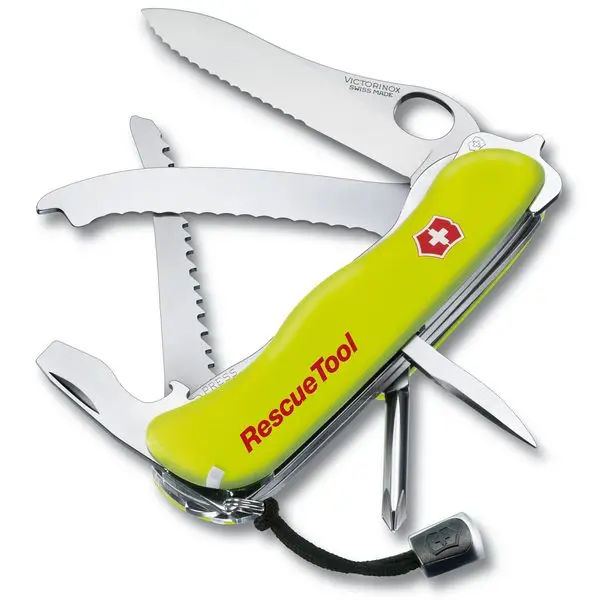 nůž 15-funkcí RESCUE TOOL, zelený 111mm, VICTORINOX