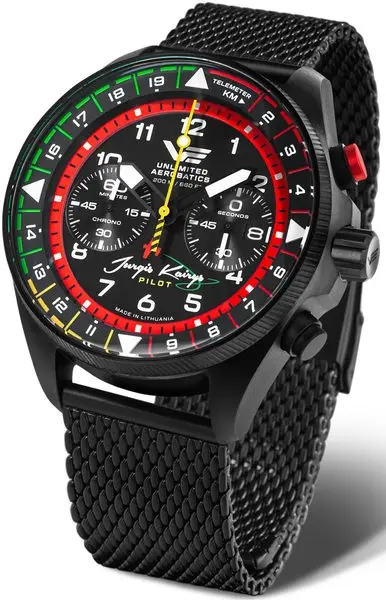 Vostok Europe Jurgis Kairys "Unlimited Aerobatics" Edition 2026 6S21-326C794 - černý ocelový náramek