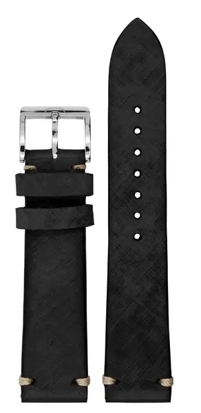 Řemínek kožený MeisterSinger SVSL černý - 20 mm