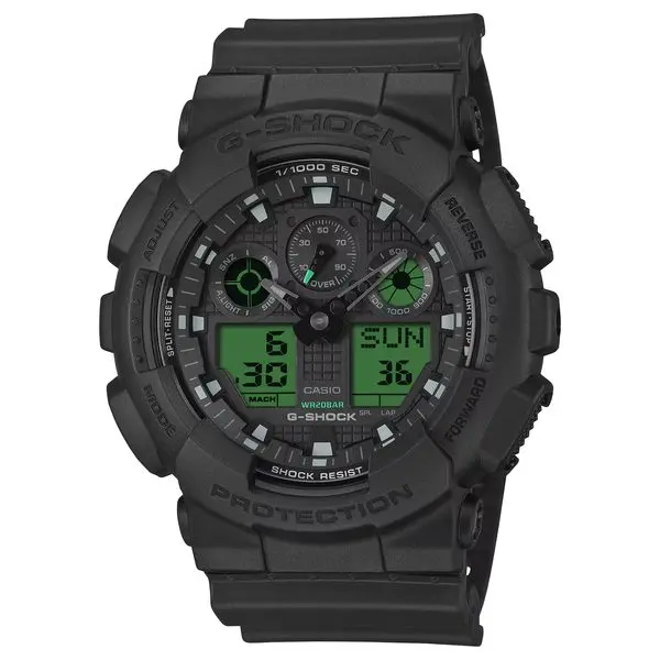 Casio G-Shock GA-100BEG-1AER Black and Electro Green Series