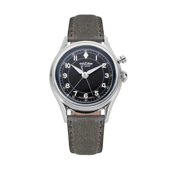 Vulcain Cricket Classique 39 mm - Black/White/Blue