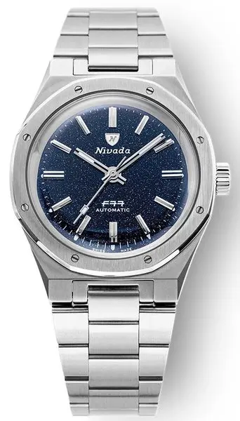 Nivada Grenchen F77 Dark Blue Aventurine 68010A77