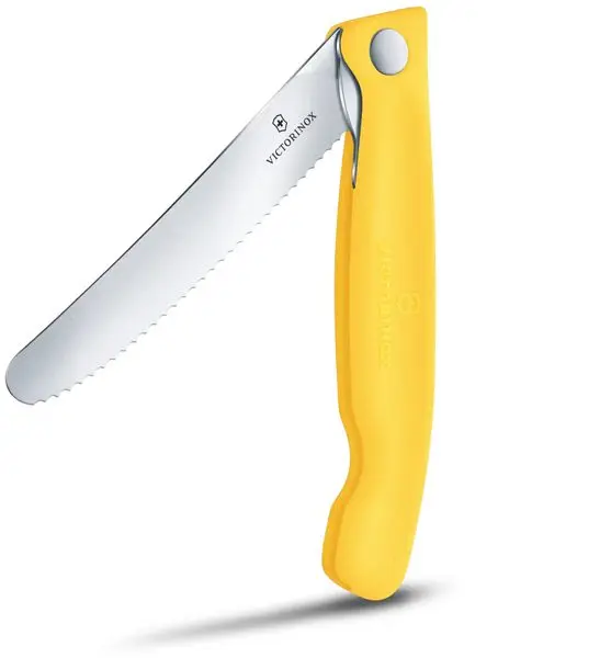 Piknikový nůž Victorinox Swiss Classic Wavy 11cm žlutý 6.7838.FC1