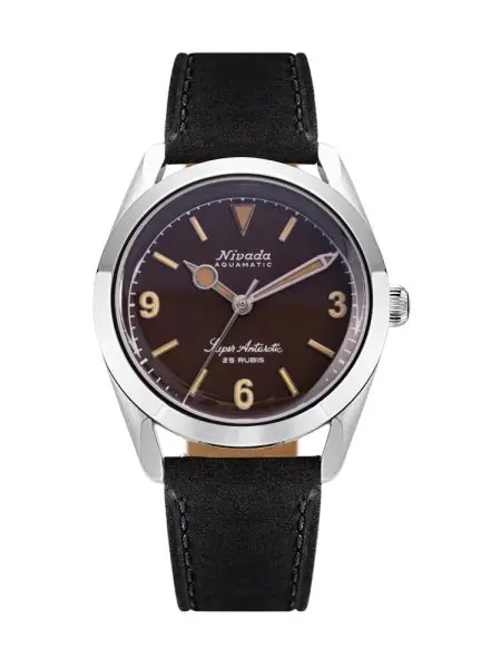 Nivada Grenchen Super Antarctic 3.6.9 Tropical - Black Leather
