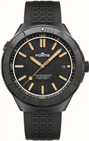 Fortis Marinemaster M-44 DLC Black Resin COSC F8120031