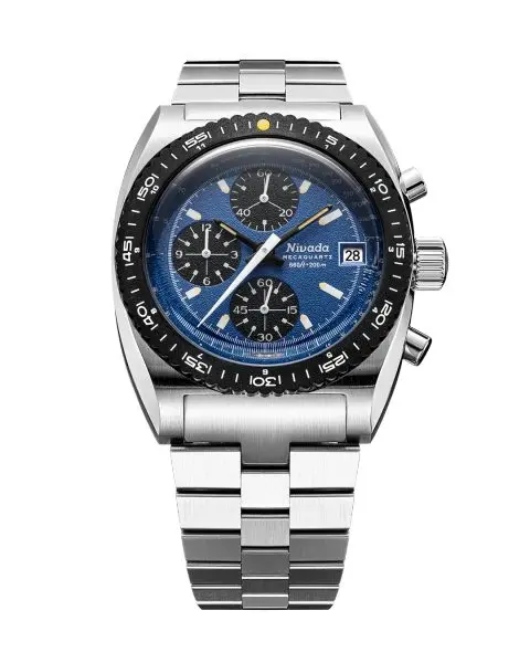 Nivada Grenchen Autochron Blue Mecaquartz - Bracelet