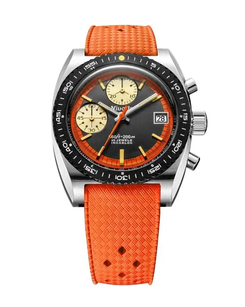 Nivada Grenchen Autochron Orange Automatic