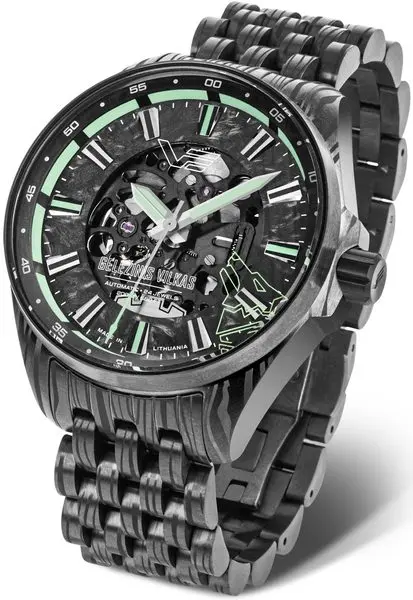 Vostok Europe Geležinis Vilkas Iron Wolf Limitovaná edice NH72-326D777