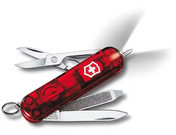 Nůž Victorinox Signature Lite červený transparentní 0.6226.T