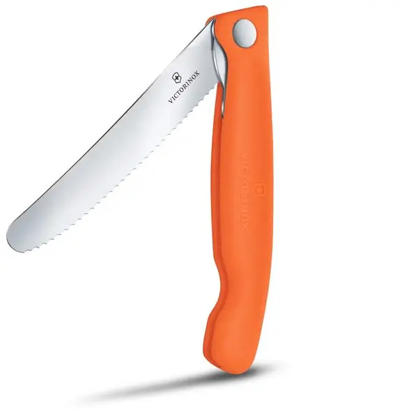 Piknikový nůž Victorinox Swiss Classic Wavy 11cm oranžový 6.7839.FC1