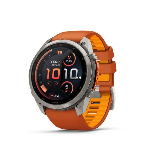 Garmin Fenix® 9 Pro inReach - 51 mm, Titanium Autumn Orange/Spark 010-04337-01