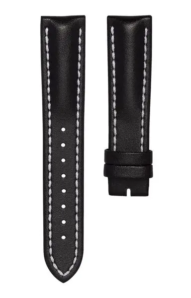 Kožený řemínek Biatec | Černý z teletiny - 20 mm -
