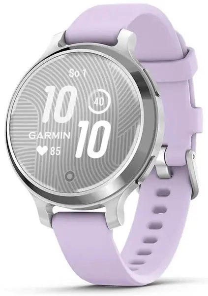 Garmin Lily® 2 Active Silver / Purple Jasmine Silicone Band 010-02891-01