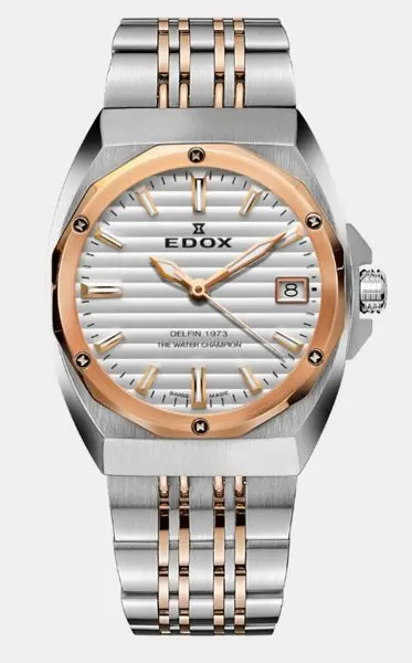 EDOX Delfin The Original 1973 Date - Ladies 50504-357RM-AIR
