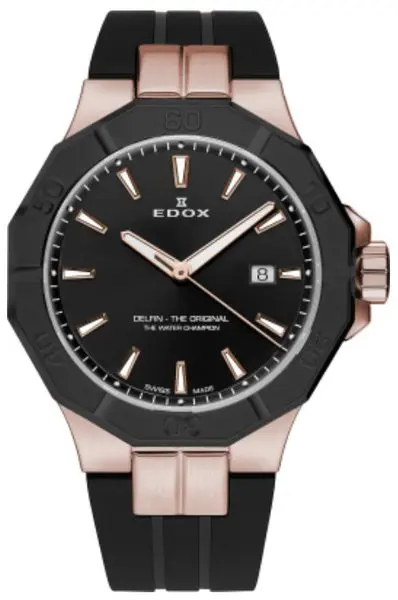 EDOX Delfin Quartz Date 53021-37RNCA-NIR