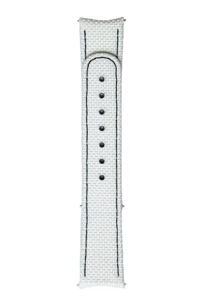 Řemínek Formex Essence ThirtyNine Deployant nylon bílý s černým prošitím (bez spony) NNS.0333.831