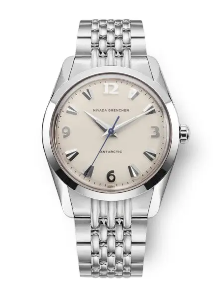 Nivada Grenchen Antarctic 35 mm - Eggshell White Luminova - Beads of Rice