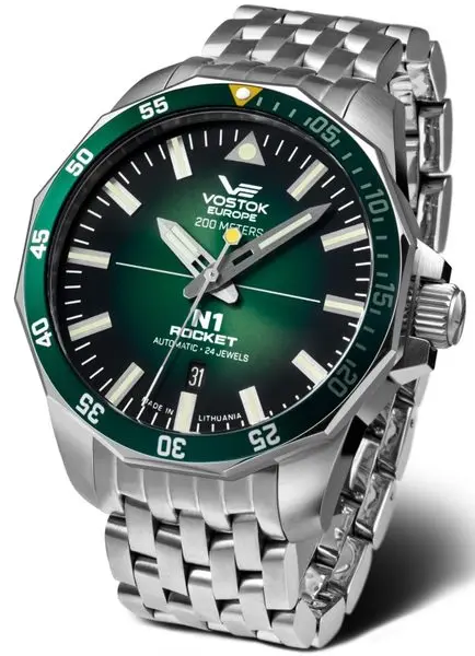 Vostok Europe N-1 Rocket Automatic Line NH35-225A710 - ocelový náramek
