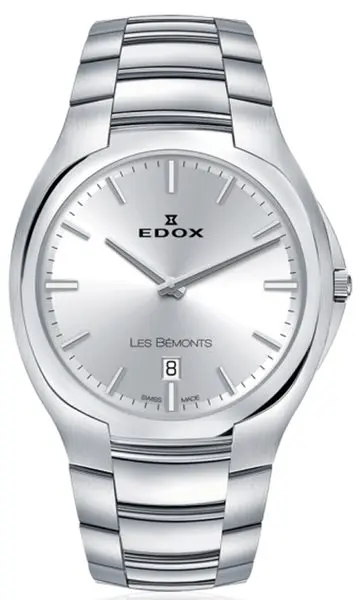 EDOX Les Bémonts Ultra Slim Date Quartz 56003-3-AIN