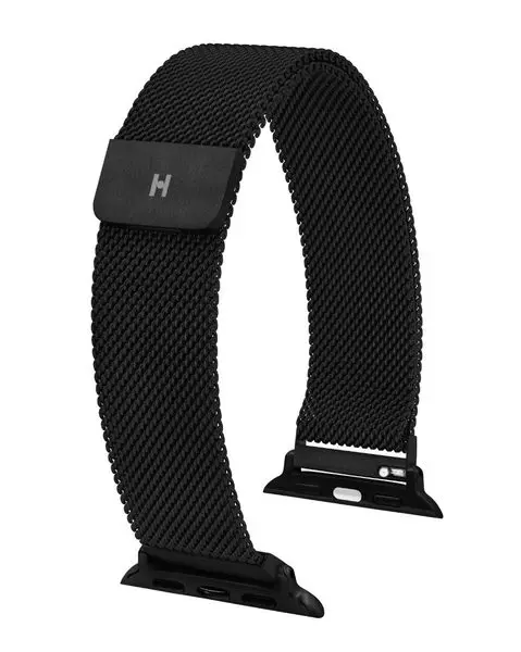 Řemínek Hirsch Milanaise pro Apple Watch - černý -