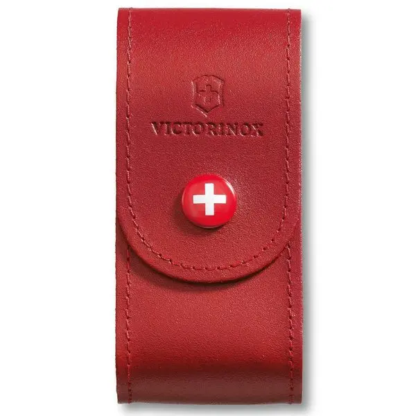 VICTORINOX pouzdro kožené na nůž 91mm 5-8 ČERVENÉ