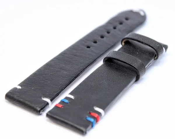 Řemínek Biatec trikolora ČR/SR 20 mm černý XL - prodloužená délka