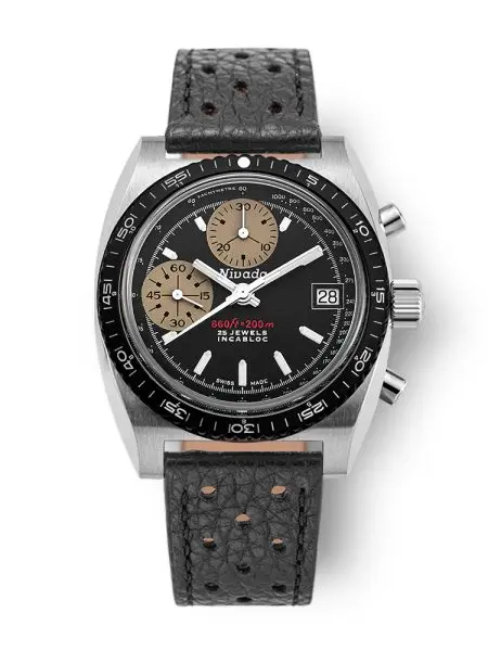 Nivada Grenchen Autochron White Automatic