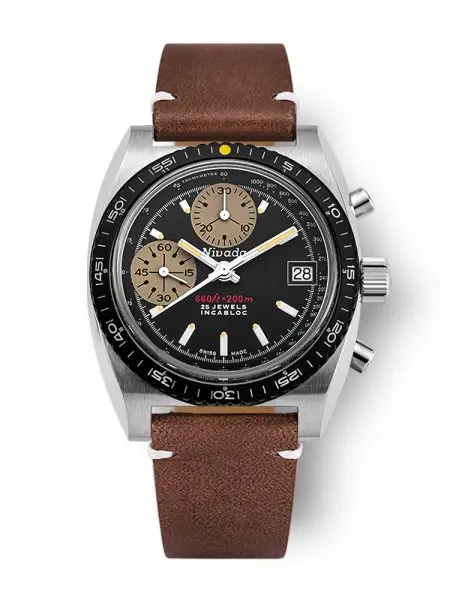 Nivada Grenchen Autochron Yellow Automatic