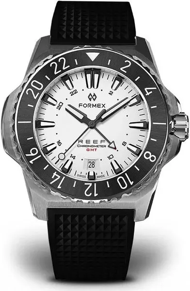 Formex Reef GMT Automatic Chronometer White Dial with Red GMT