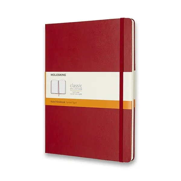 Zápisník Moleskine VÝBĚR BAREV - tvrdé desky - XL, linkovaný 1331/11192 - Zápisník Moleskine - tvrdé desky