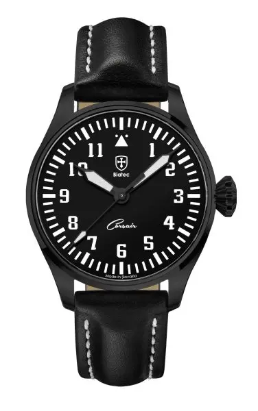 Biatec Corsair Vintage 02 - Černý kožený řemínek