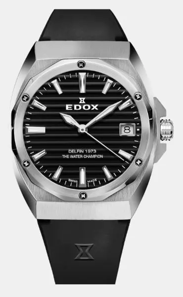 EDOX Delfin The Original 1973 Date - Ladies 50504-3CA-NIN