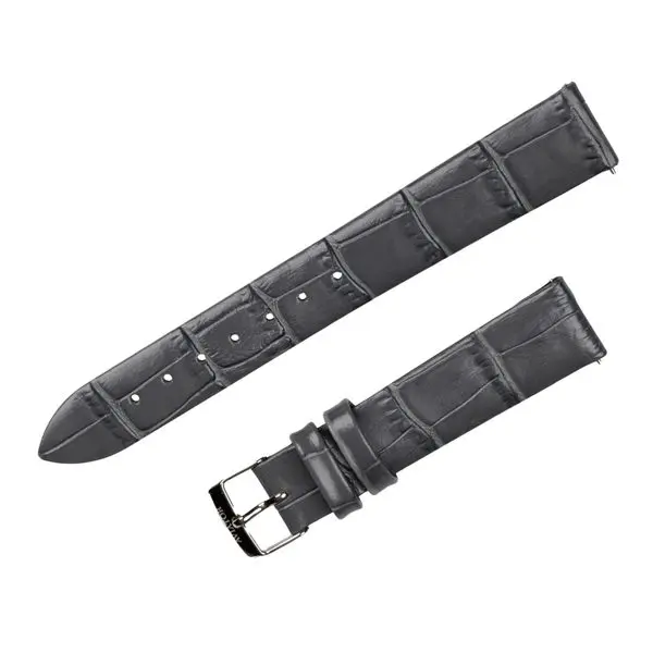 Šedý kožený řemínek Aviator pro Douglas Moonflight V.1.33.0.254.4 - lesklá spona
