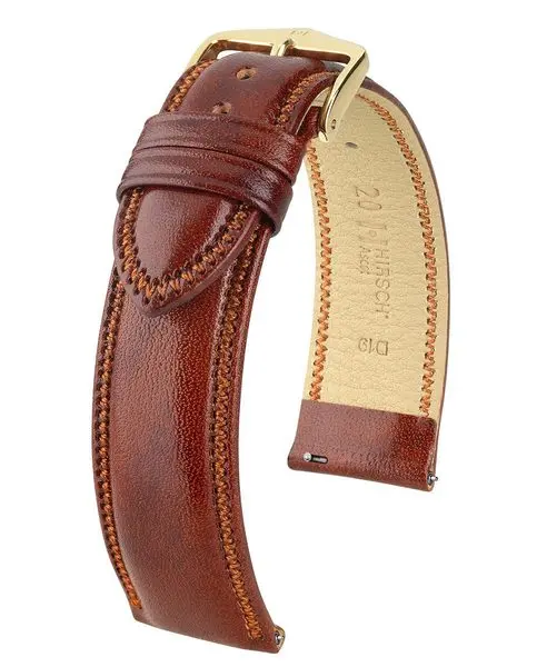 Řemínek Hirsch Ascot - zlatohnědý