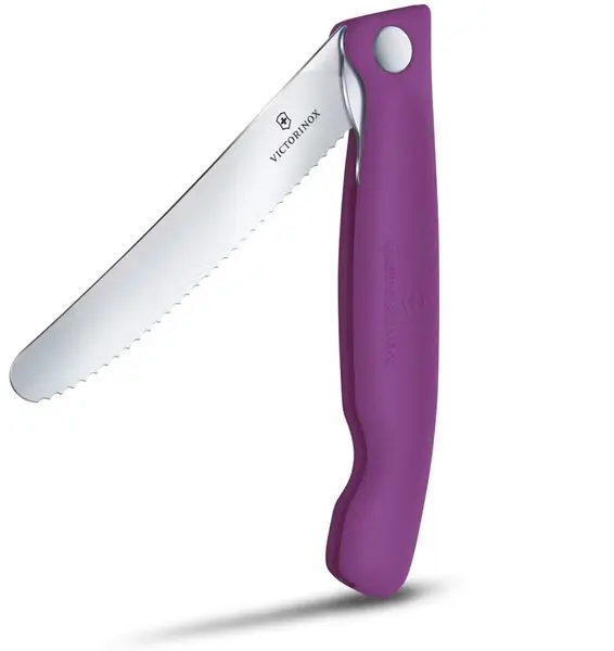 Piknikový nůž Victorinox Swiss Classic Wavy 11cm fialový 6.7835.FC1