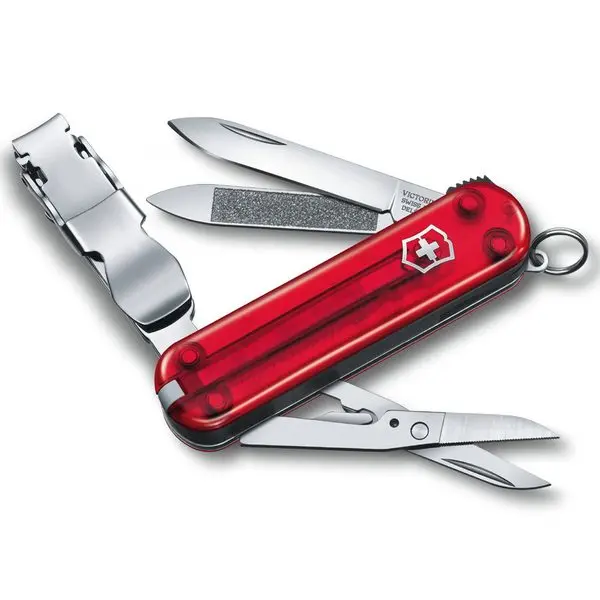 Nůž Victorinox Nail Clip 580 Red Transparent 0.6463.T