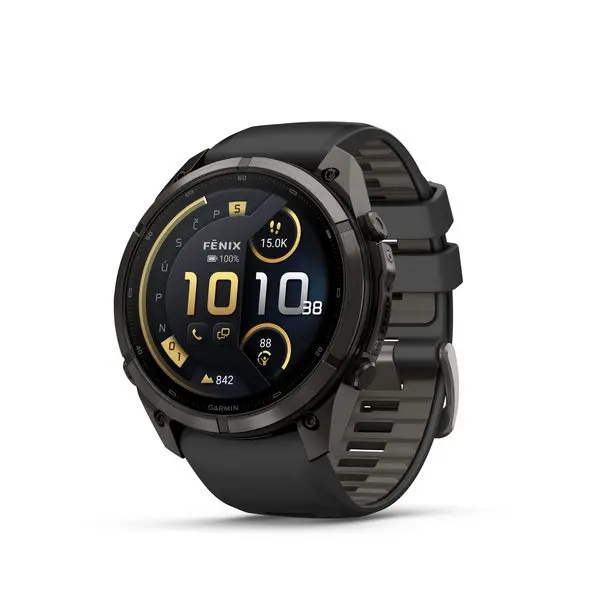 Garmin Fenix® 9 Pro inReach - 51 mm, Carbon Gray DLC Titanium Black/Pebble 010-04337-11