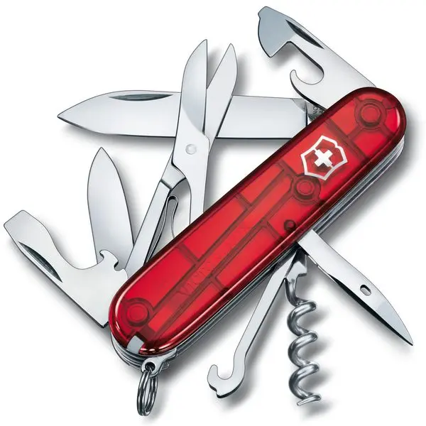 Nůž Victorinox Climber Red Transparent 1.3703.T